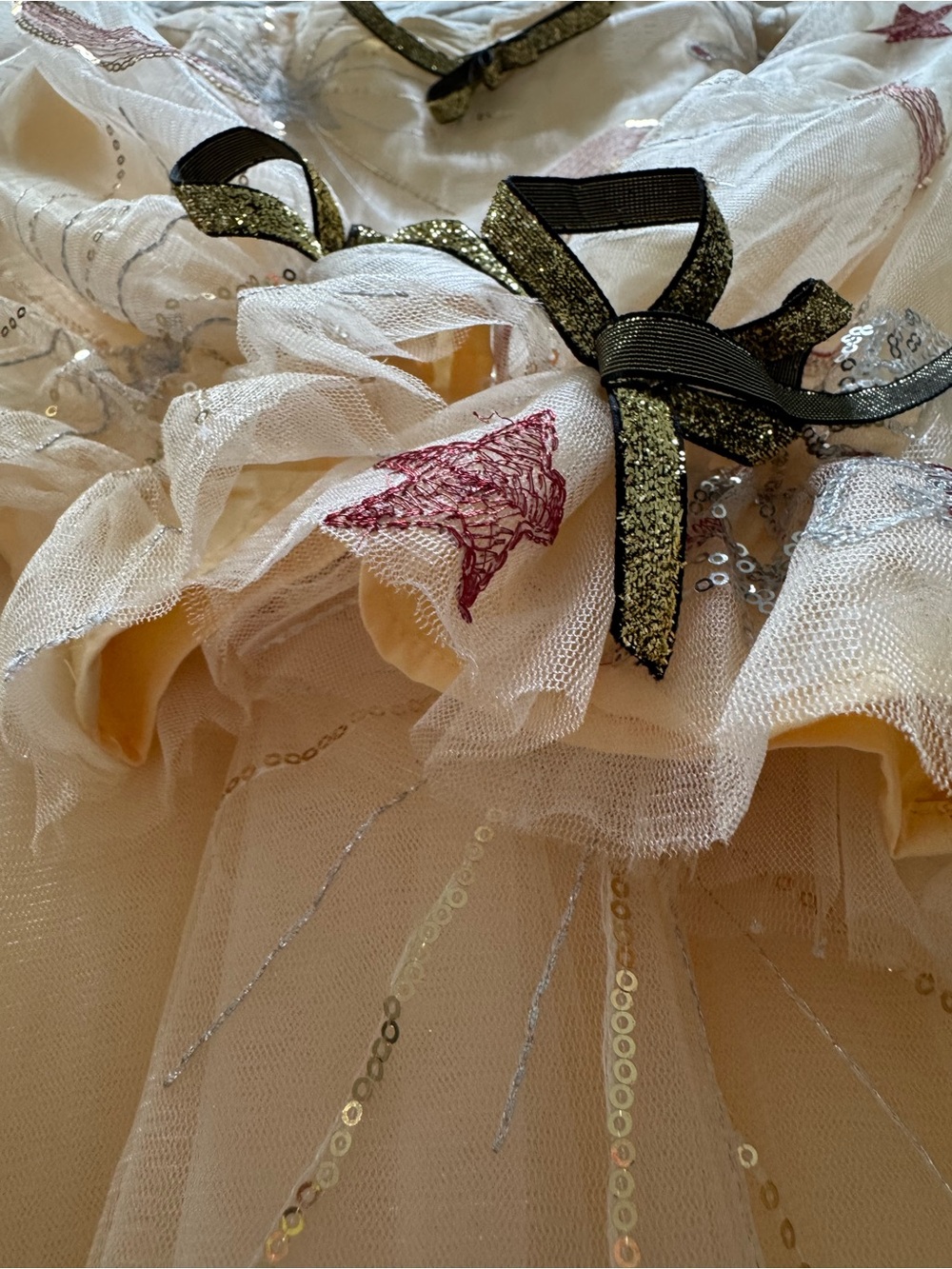Lola + The Boys Golden Star Tulle Sequin Unicorn Party Dress, Size 12 - Picture 6 of 13